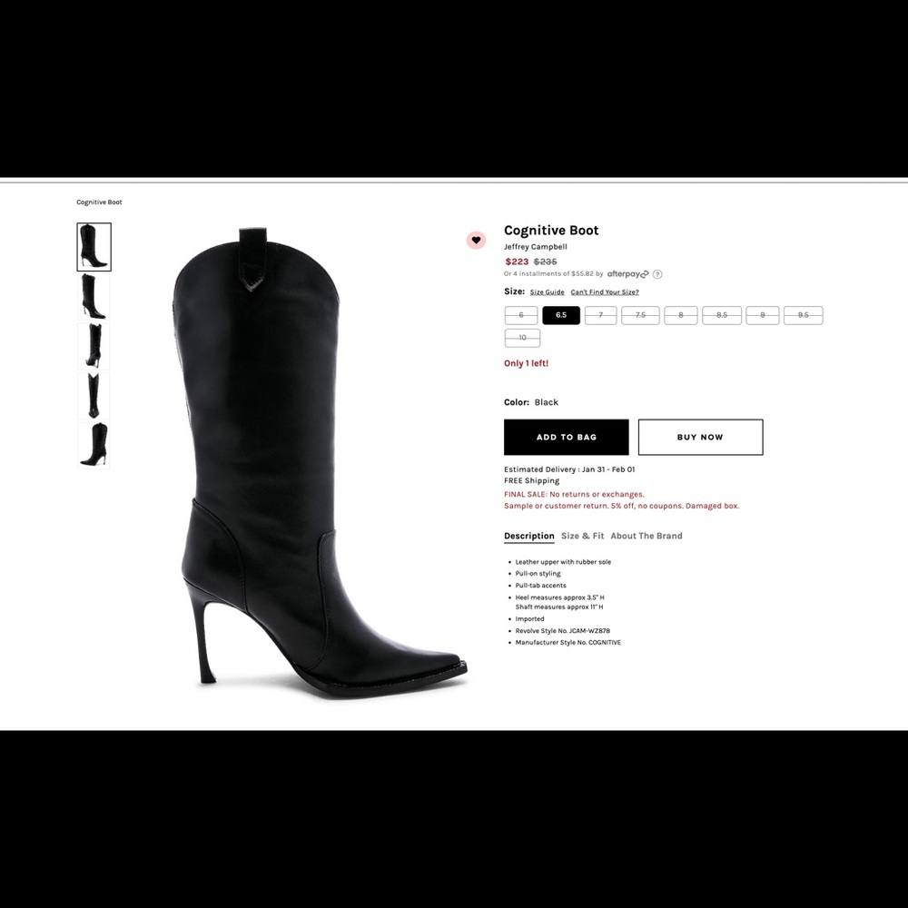 Jeffrey Campbell Cognitive Boot 7